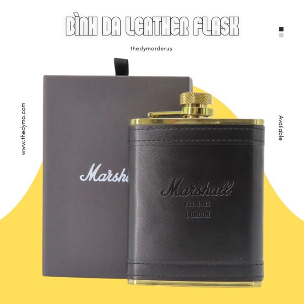 Bình Rượu Da Marshall Leather Flask